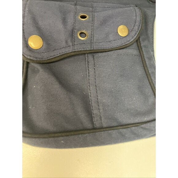 New W/Tag Kala Siddhartha Handmade Blue Sling Crossbody Bag Denim Multi Pocket - Picture 12 of 14